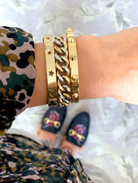 Louis Vuitton Gold Tone Celeste Bracelet & Ring Set Louis Vuitton