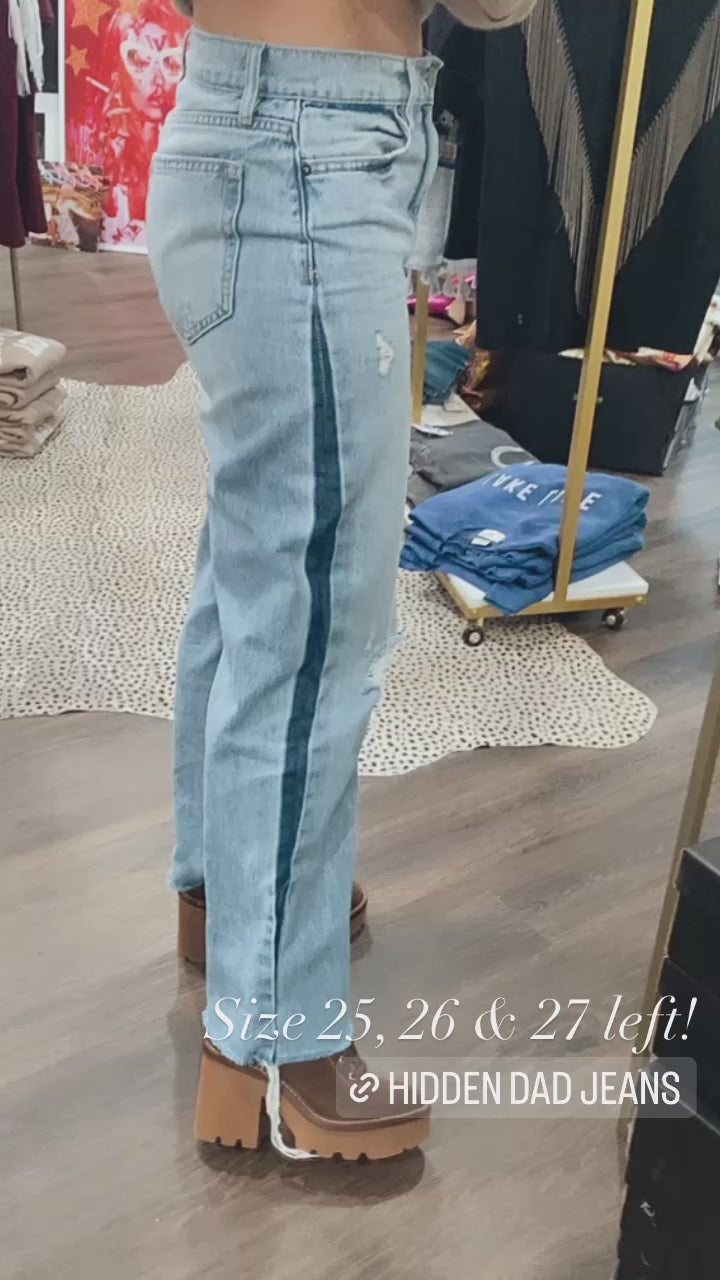 Earl Jeans Straight Leg Cuffed Stretch Blue Jeans Womens Size 8